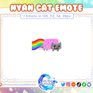 Emoticonos de discordia de Twitch - Nyan Cat