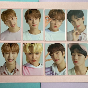 Limitierte, doppelseitige Nacific Stray Kids Fotokarte - Runde Acht, Typ B