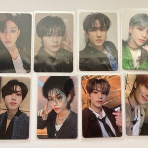 offizielle 5 Sterne C Version doppelseitige Fotokarte von Stray Kids