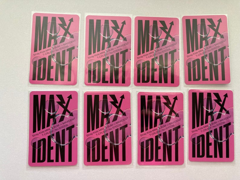 Official Stray Kids Maxident T-crush Version Photocard - Etsy
