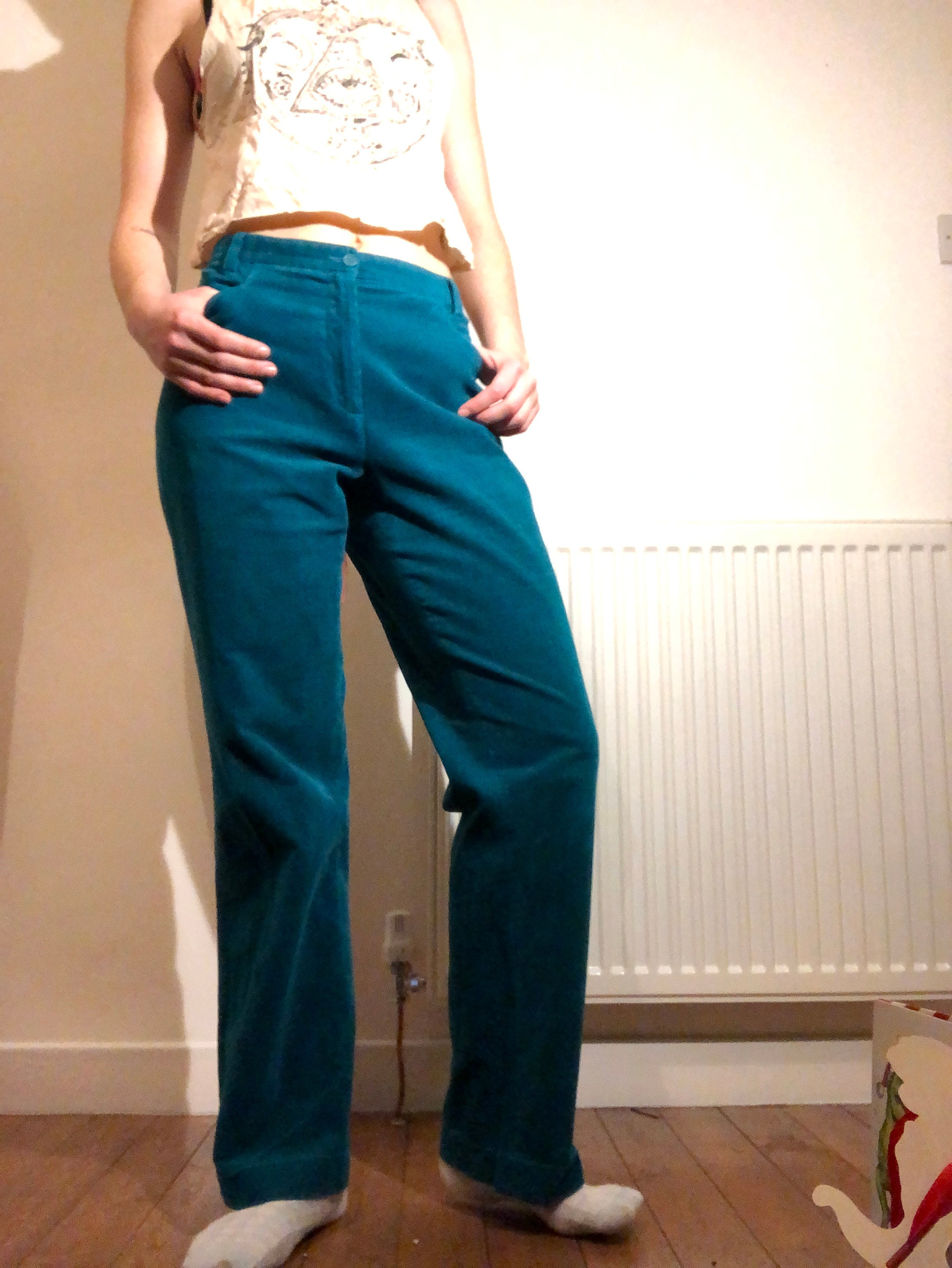 Turquoise jeans Etsy