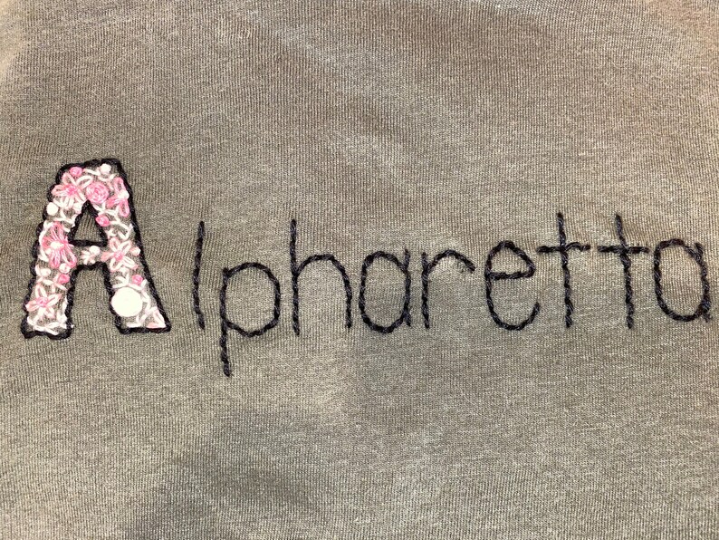 Hand Embroidered Custom Long Sleeve Shirt