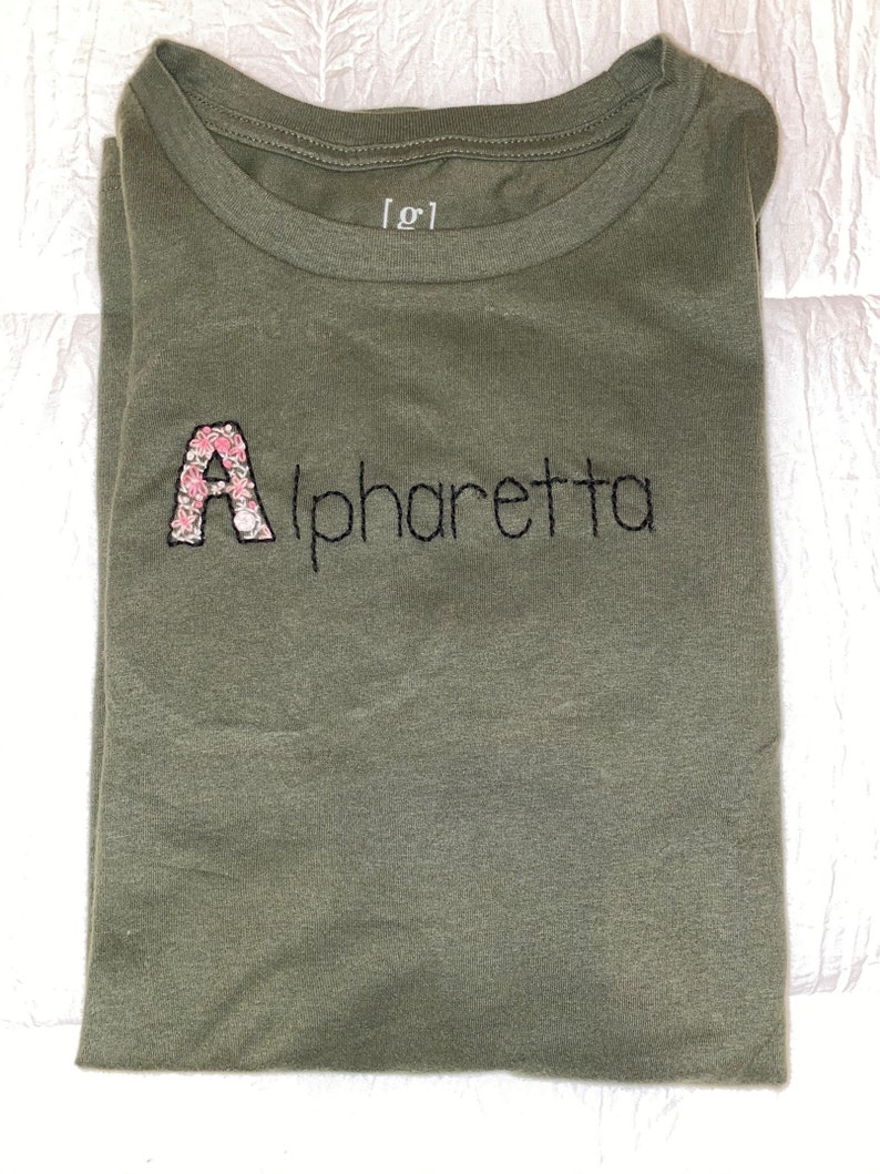 Hand Embroidered Custom Long Sleeve Shirt