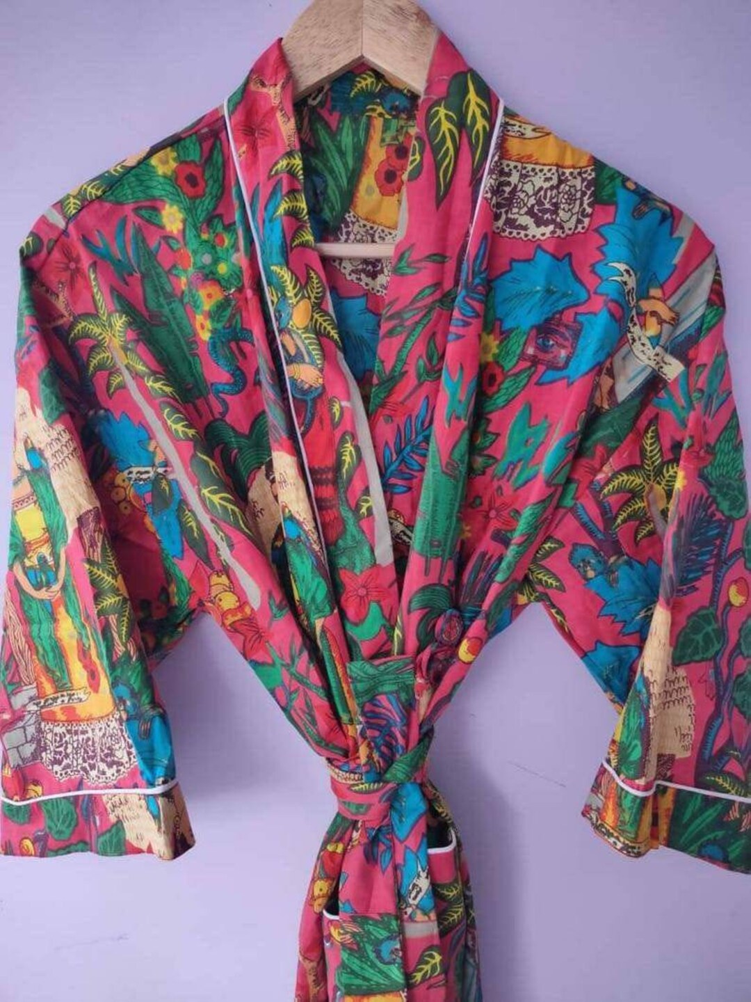 New Indian Handmade Frida Kahlo Kimono Robe Bridal Robe - Etsy