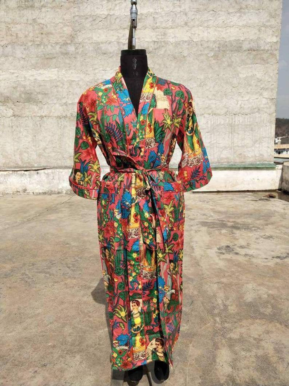 Frida Kahlo Kimono Robe Bridesmaid Gown Kimono Maternity - Etsy