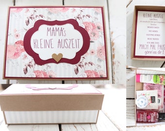 Geschenkschachtel Mama s kleine Auszeit inkl. Produkte, 30 Minuten Wellness, GeschenkBox,  kleine Auszeit, Mitbringsel Mama