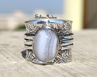 MMA Blue Agate Octopus Fashion Ring/Size 8 MMA Blue Agate Octopus Fashion Ring/Size 8