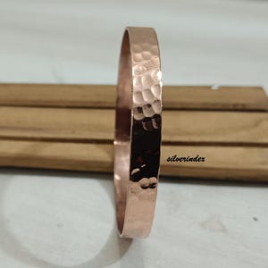 Designer Copper Bangle,Hammered Bangle, Beautiful Handmade Bangle, Thick Bangle, Women Copper Jewelry , Wedding Gift For Wife, Gift For Her