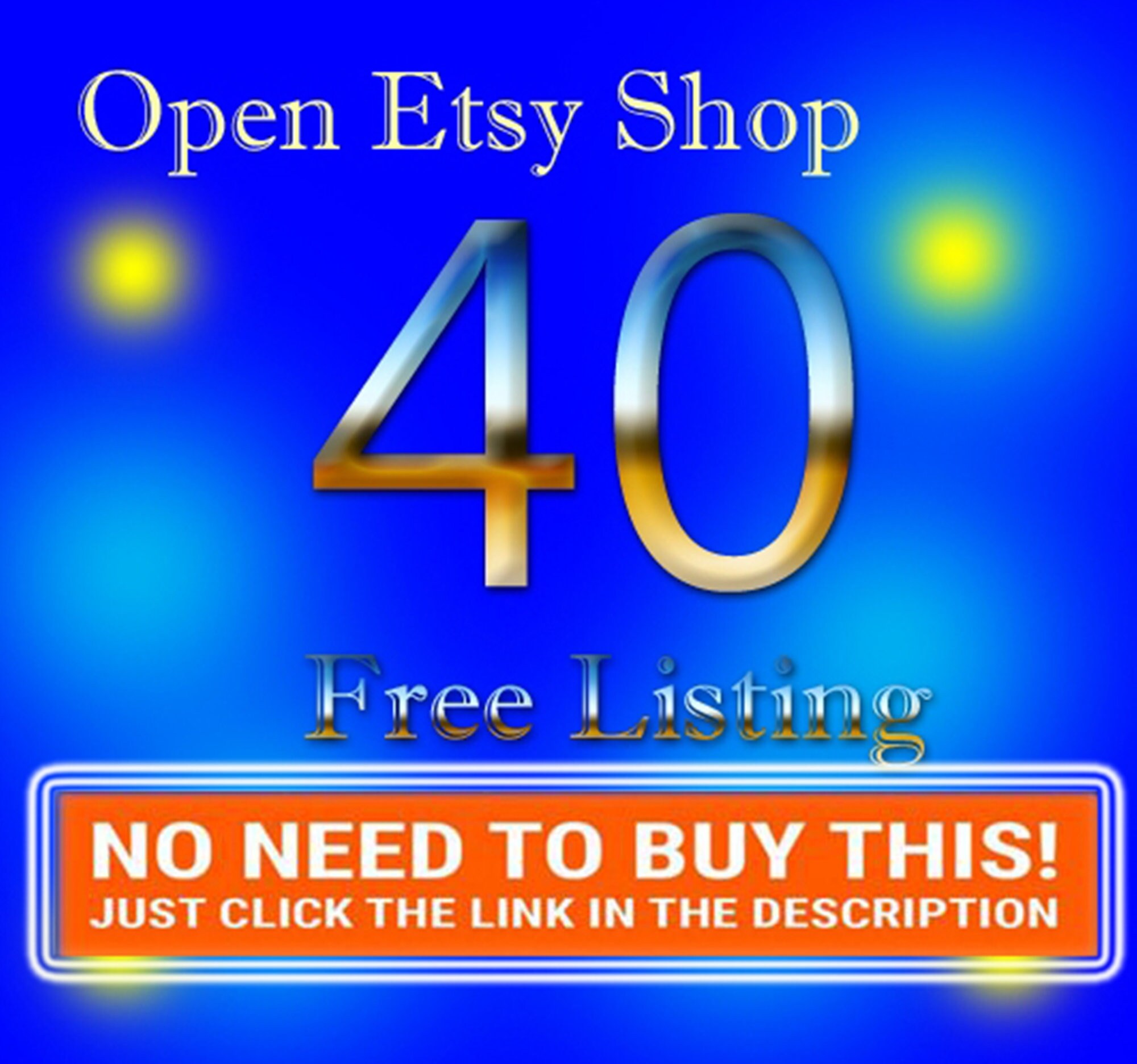 40 Free Listings Link Free Sign Up Free 40 Listings Etsy - Etsy