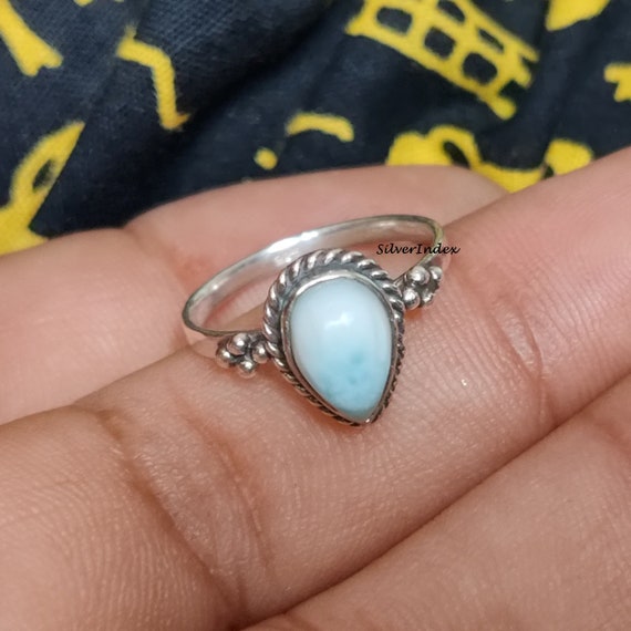 ラリマー リング シルバー 925 指輪 ドミニカ 天然 レディース メンズ