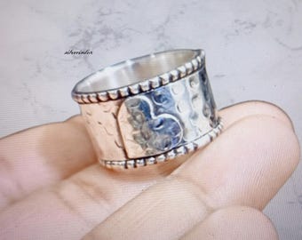 Heart Spinner Ring : 925 Sterling Silver Handmade Jewelry ~ Gift For Wedding