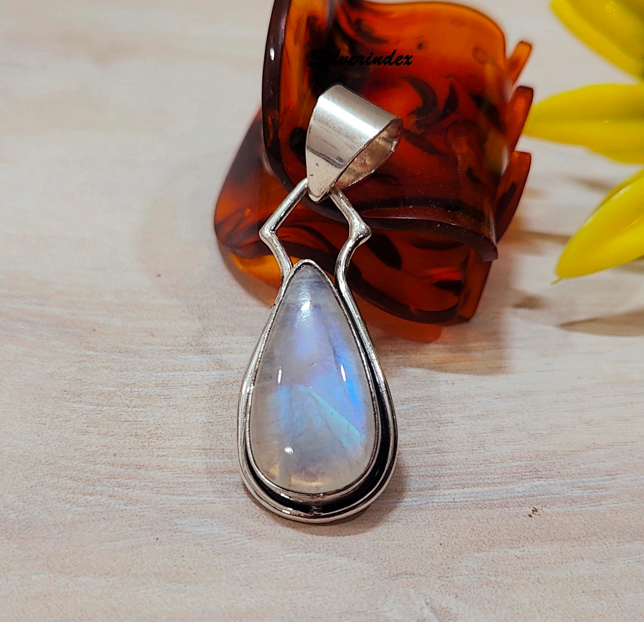 Jeweloporium Collana Boho In Argento 925 Con Pietra Howlite Rotonda - Fatte A Mano - 3