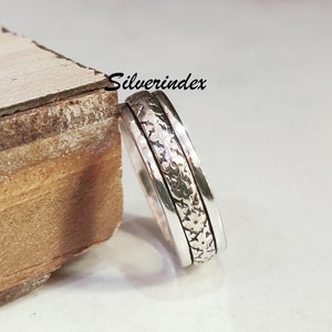 Spinner Ring, Minimalist Spinner Ring, Handmade Ring, Meditation Ring, Worry Ring, Fidget Ring, Silver Spinner Ring, Spinner Ring For woman