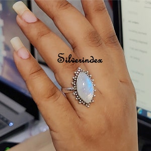 Beautiful Moon Ring * 925 Silver Ring *Promise Ring * Beautiful Ring * Boho Ring * Designer Ring * Women Ring * Midi Ring * Gift For Her