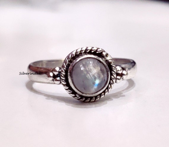 925 moonstone best sale ring