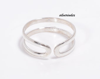 Sterling Silver Infinity Ring, Boho Adjustable Thumb Ring