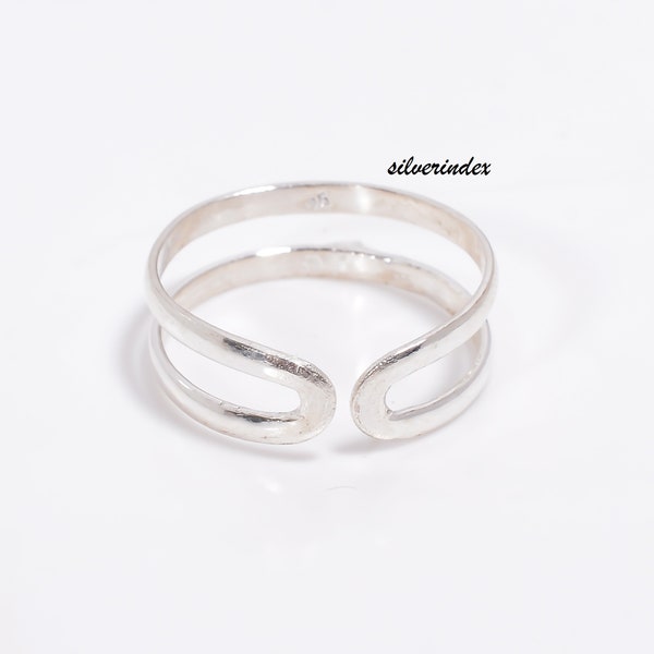 Infinity-ring i sterlingsilver, justerbar bohemisk tumring