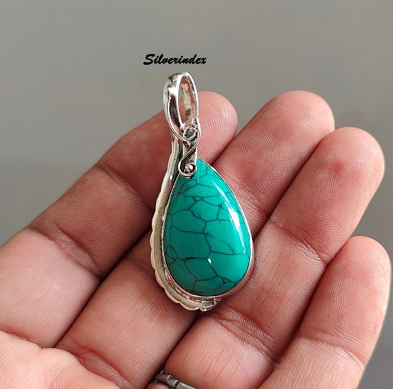 Pendentif Boho En Argent 925 - Style Ethnique - Occasion