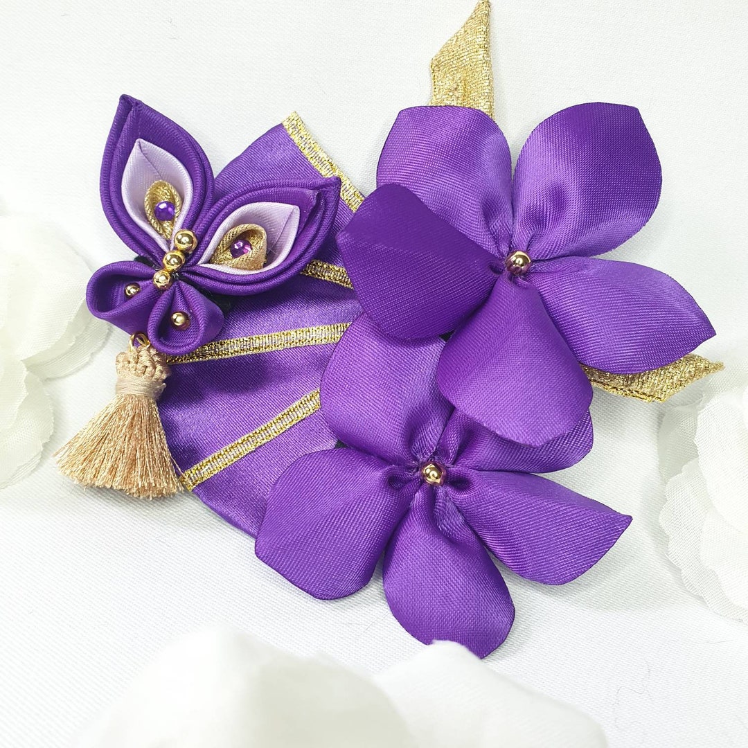 Raiden Ei Inspired Hair Clip, Genshin , Raiden Shogun - Etsy