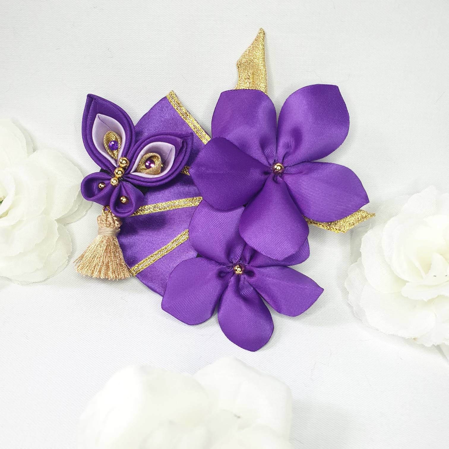 Raiden Ei Inspired Hair Clip, Genshin , Raiden Shogun - Etsy