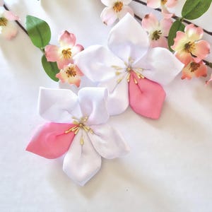 Pink Sakura Lumine inspired hair clips, cosplay, genshin