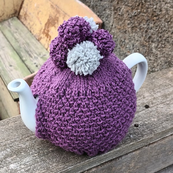 Knitting Pattern: Irish Moss Tea Cosy *DIY beginner pattern for a basic tea cozy ideal for gift or vintage boho style home decor
