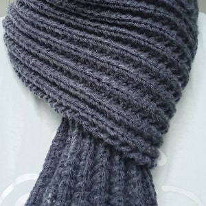Breipatroon: Just a Scarf * breipatroon * sjaalbreipatroon * herensjaal * cadeau voor hem * pdf-download * Engelstalig