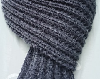 Knitting Pattern: Just a Scarf * knitting pattern * scarf knitting pattern * mens scarf * gift for him * knitting for him * English language