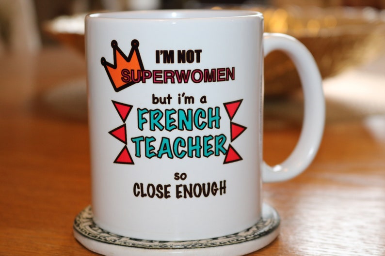 Français cadeau de professeur/présent tasse de thé de 11oz ou Etsy Français cadeau de professeur/présent tasse de thé de 11oz ou Etsy