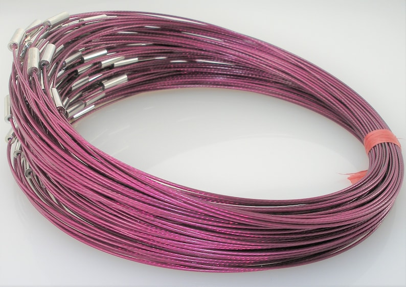 10 Pcs 16 Inch Stainless Steel Wire Cable Choker With Etsy