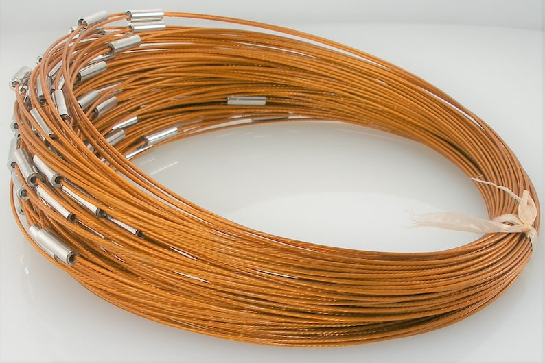 10 Pcs 16 Inch Stainless Steel Wire Cable Choker With Etsy