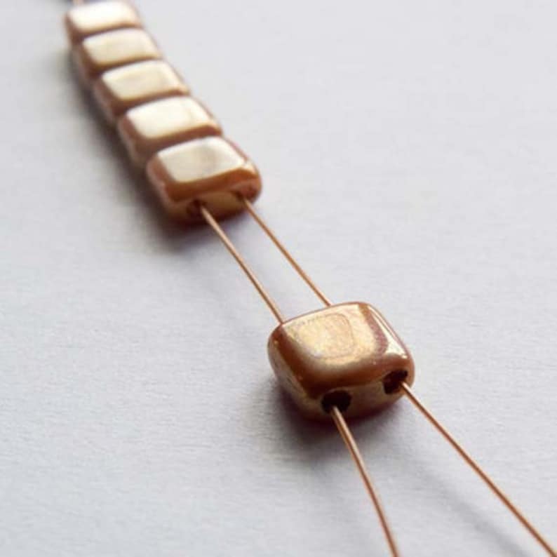 6mm CzechMates 2 Hole Tile Beads in 84 Color to Choose From