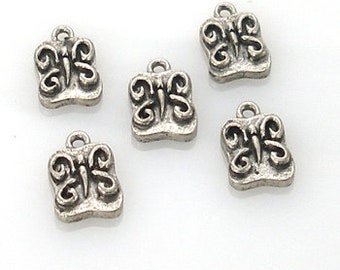 11x15mm Butterfly Charm, Antique Pewter Finish, Made in USA, 1 PC