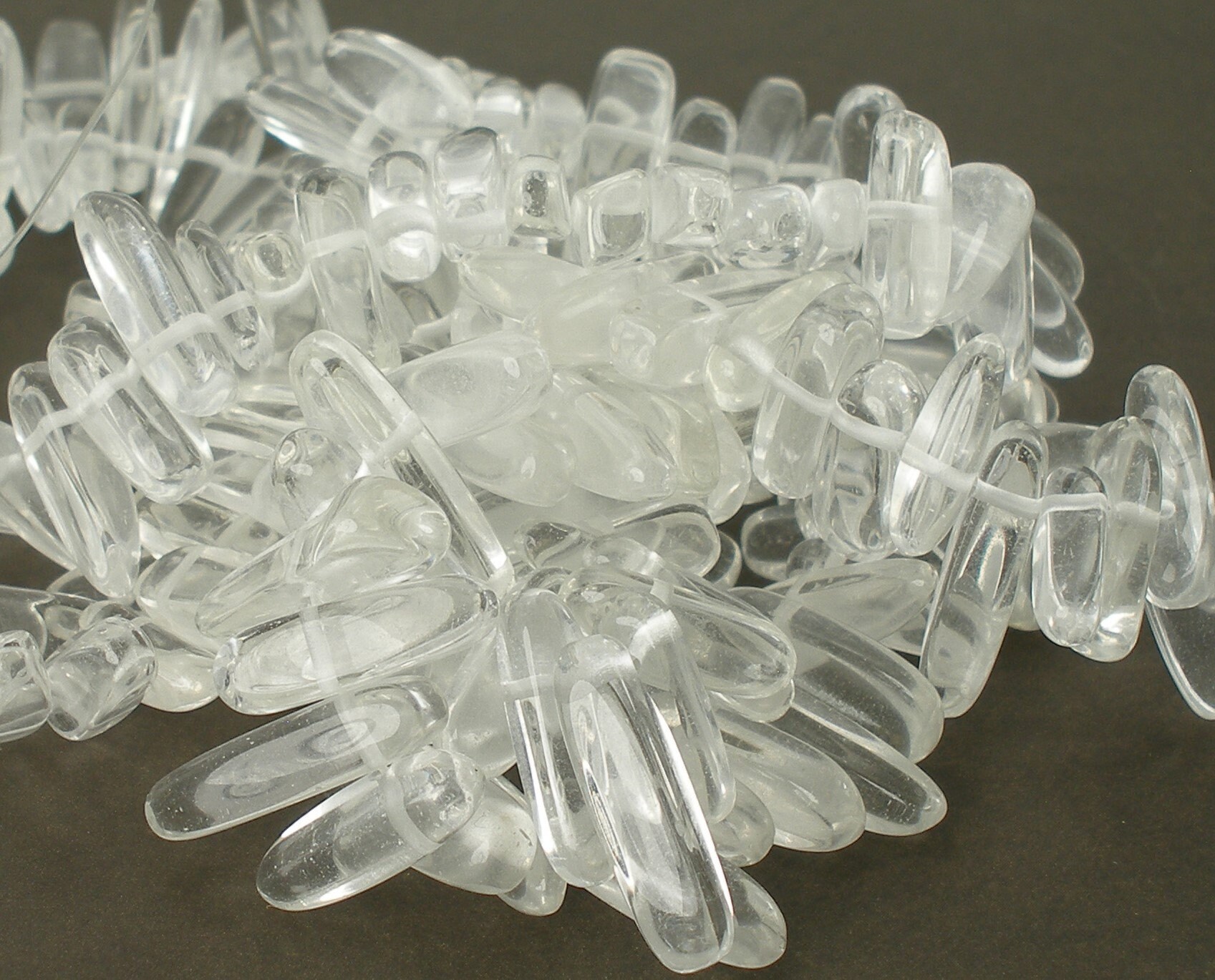 Crystal Quartz Smooth Polished Stick Beads 1322mm Full Etsy