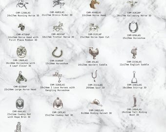 Equestrian Cowboy Horse Charms Made in USA