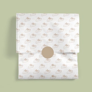 Design della carta velina del Ringraziamento-Carta velina da forno per le festività natalizie con torta di zucca fatta in casa clipart stile vintage-Carta da forno alimentare