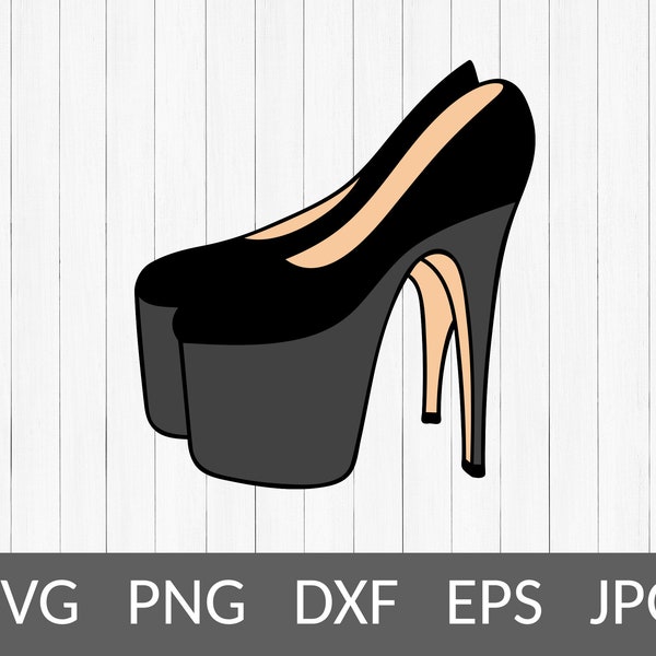 High heels svg-Stiletto shoes svg-Fashion glamour svg cricut-Decal template-Girl power svg-Boss babe svg-Cute girly shirt svg-Commercial use