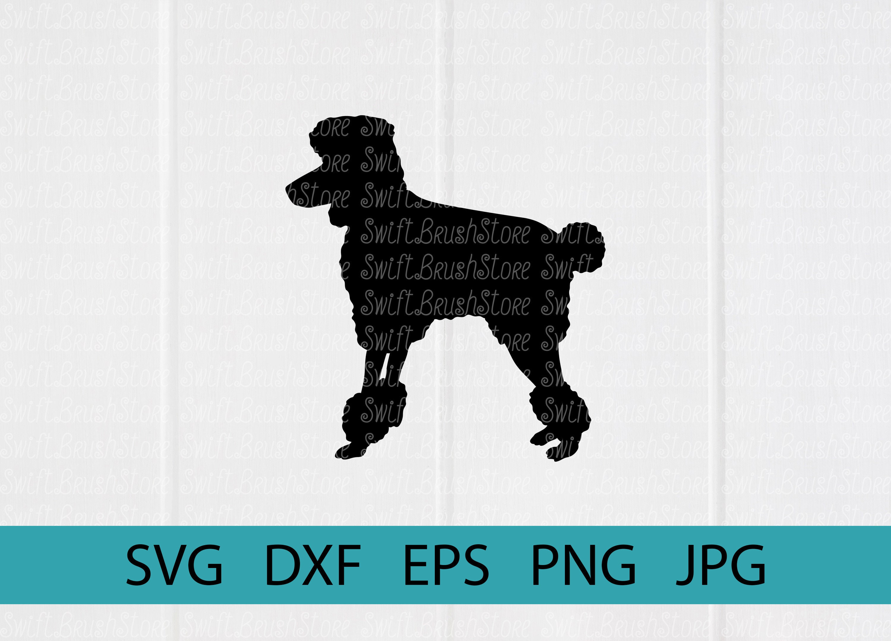 Poodle SVG Clipart for Cricut Silhouette Cutting Machines. - Etsy