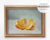 Fruit Oil Painting, Still Life Painting, Orange Painting, Kitchen Vintage Art, Antique Painting, Vintage Print, Digital Prints
