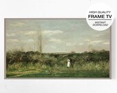 Frame Art TV, Samsung Frame Tv, Vintage Painting TV, Antique Painting Tv, Oil Painting TV, Meadow Painting, Digital Prints, Farmhouse Decor
