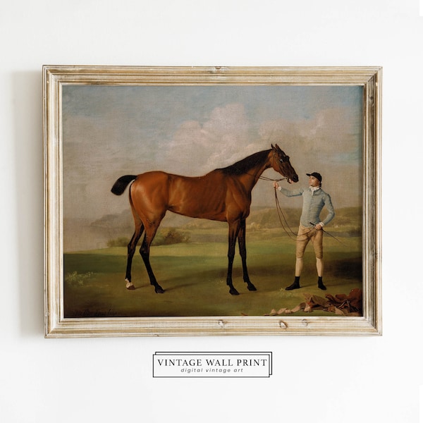 Antique Horse Print, Vintage Horse Print, Antique Horse Art, Vintage Oil Painting, Rustic Vintage Art, DIGITAL Wall Art