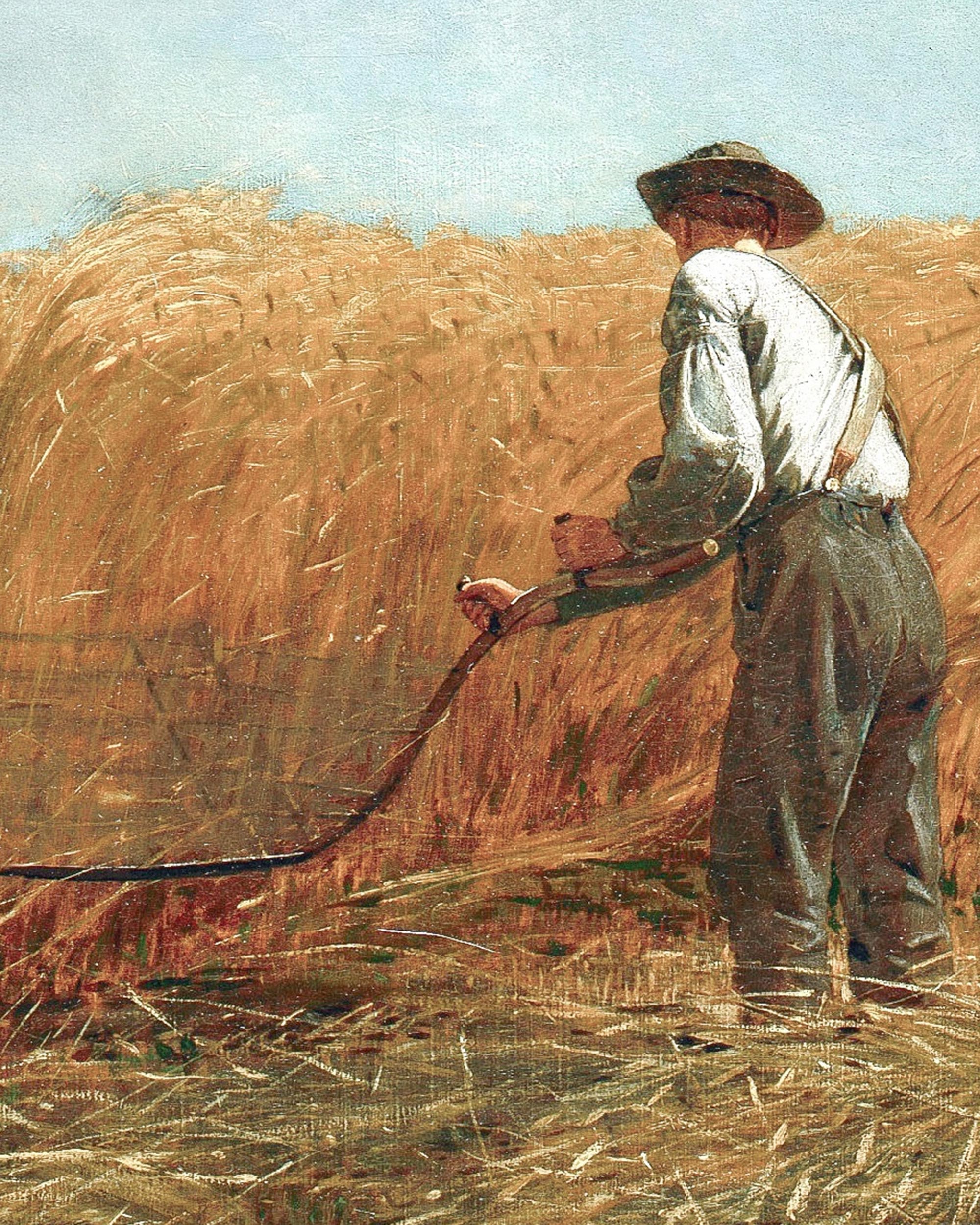 Farmer Antique Painting Field Old Painting Farmhouse Vintage Etsy UK