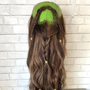 Extra Long Beard and mustache set braided or natural (Viking, dwarf, fantasy)