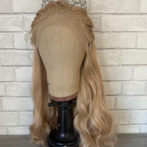 Blonde Regal Wig with Crystal Crown (Glinda /wicked)