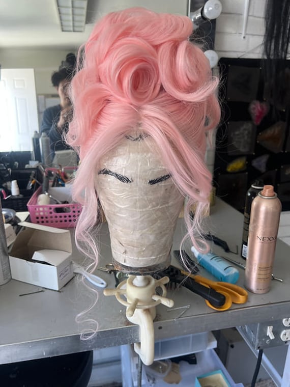 Pink 1950s Twist Human Hair