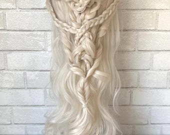 Khaleesi braided wig Lace front - Human/synthetic hair blend