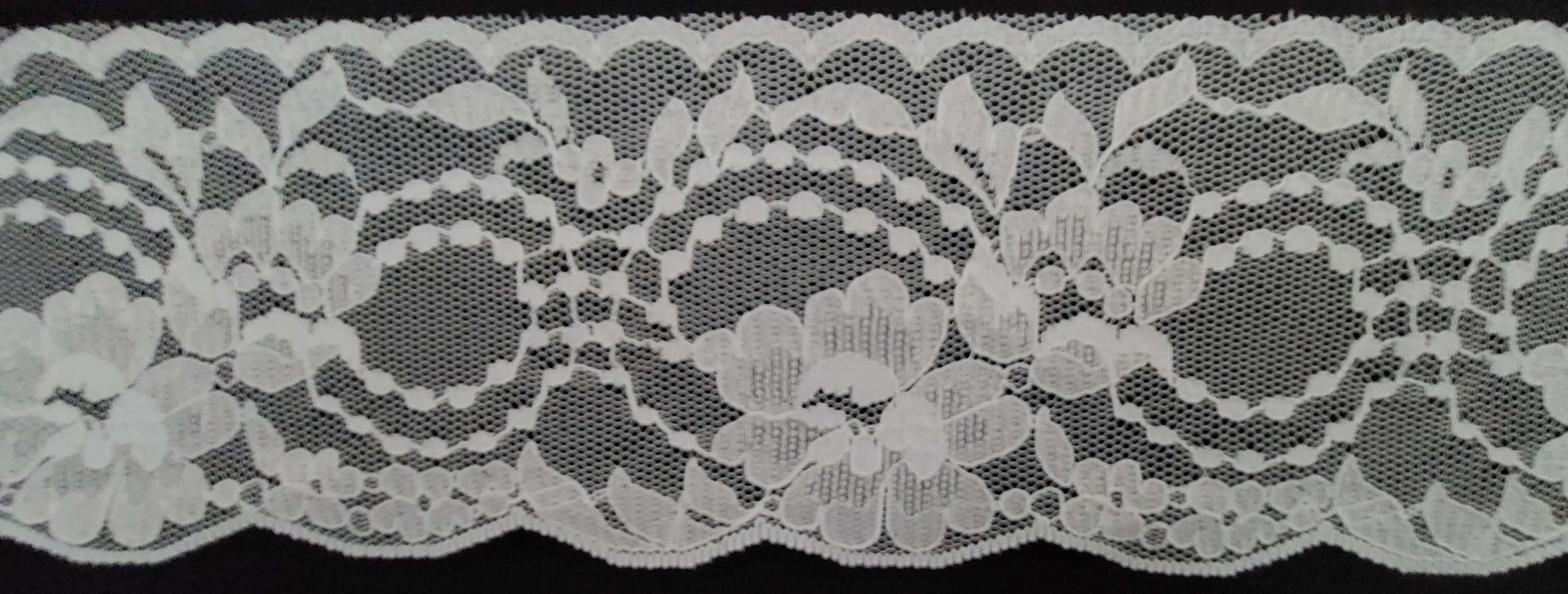 Rascal Lace 3 Wide Raschel Lace White 3 Yards Bridal Accessories, Lingerie, Prom ...
