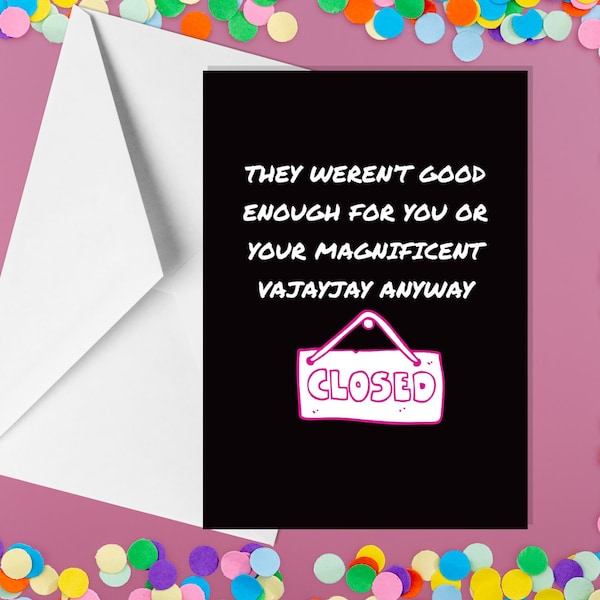 Your Magnificent Vajayjay - A5 Divorce & Breakup Cards - Funny Adult Humour Cards by Offensive Occasions