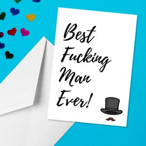 ¡El mejor hombre de mierda de todos los tiempos! - Tarjeta A5 Best Man - Tarjetas divertidas de humor para adultos de Ocasiones ofensivas
