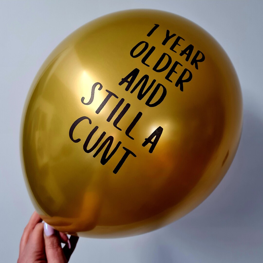 Abusive Party Balloons 10 Pack 2 Colour Options Rude Etsy
